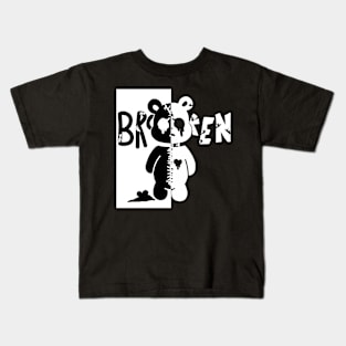 Broken Bear Design Kids T-Shirt